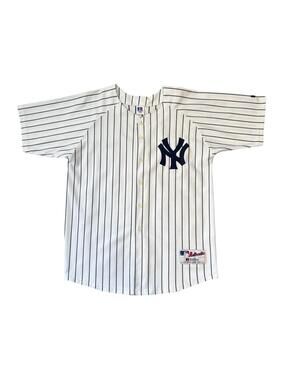Vintage New York Yankees Russell Athletic Baseball Jersey Boys 18-20 Pinstripes
